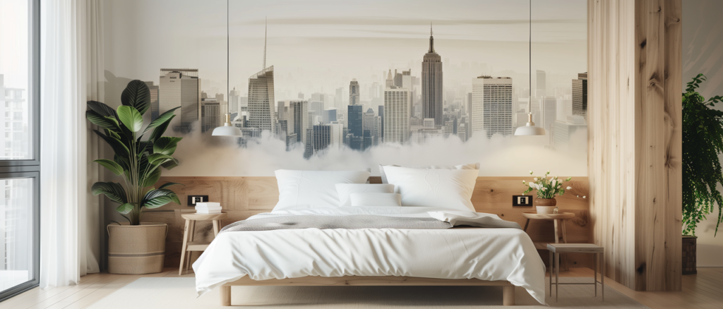 Inspiracje i przykłady aranżacji z nadrukami w sypialni