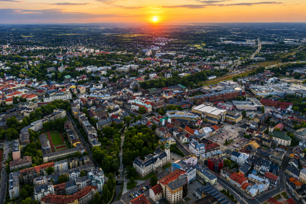 Panorama miasta Bielsko-Biała — druk ścienny UV PrintWall