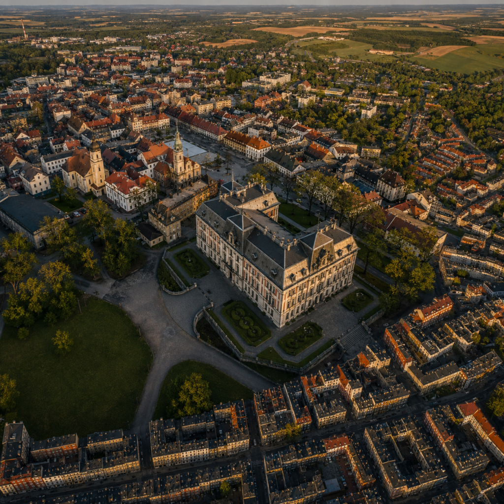 Panorama miasta Bytom — druk ścienny UV PrintWall