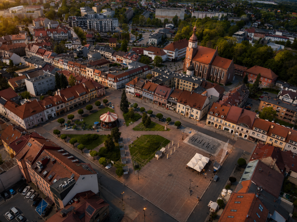Panorama miasta Żory — druk ścienny UV PrintWall