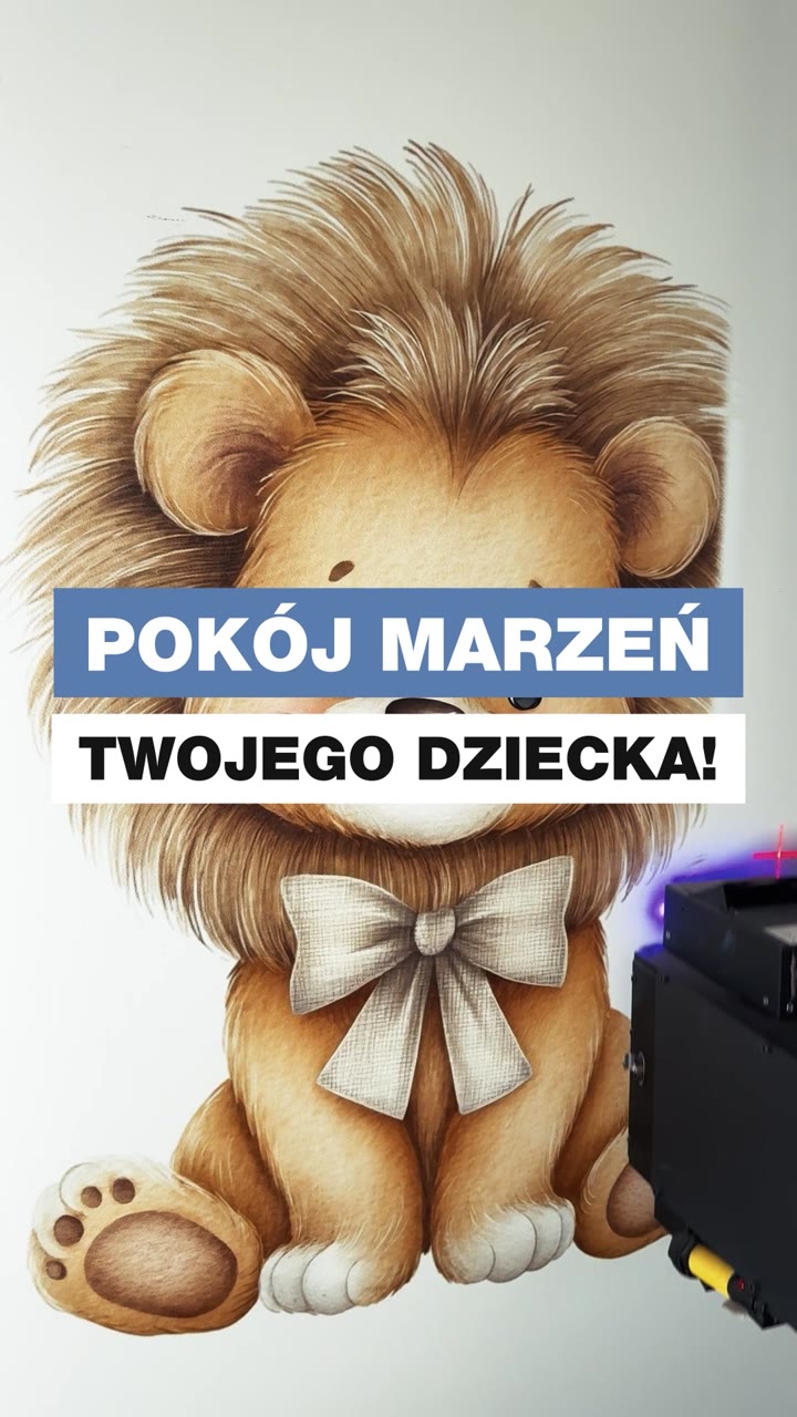 Druk ścienny w pokoju dziecięcym — realizacja PrintWall